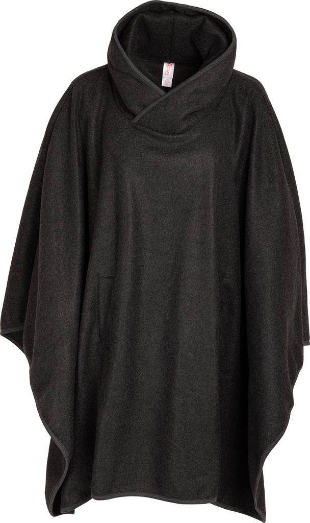 Hooded poncho shop with sleeves